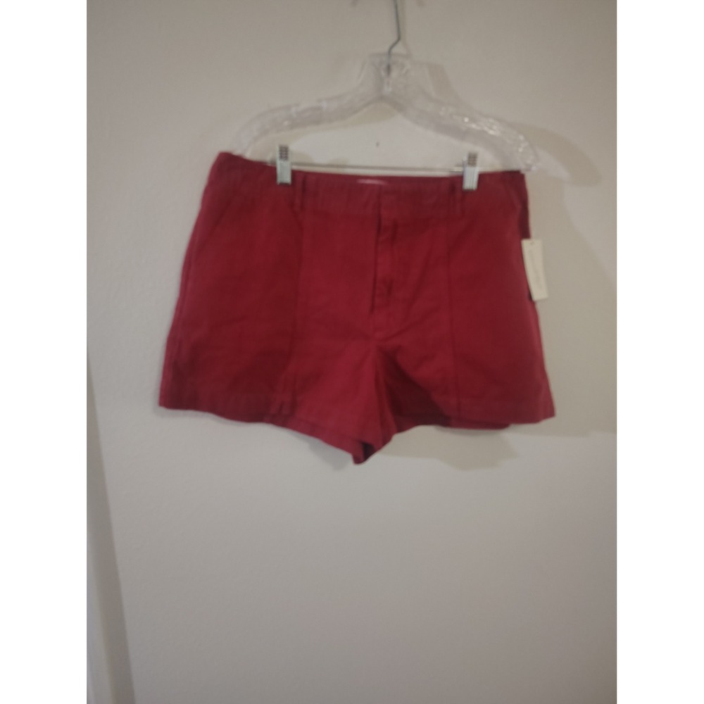 Universal Thread Womens Red High-Rise Chino Shorts Size 14 NWT